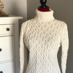 Valerie Stevens Cable Knit Turtleneck Sweater